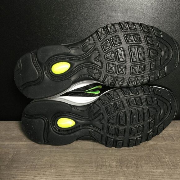 Nike Air Max 97 GS Platinum Black Volt Sneakers 921522-030 Youth Size 4Y - Picture 6 of 7